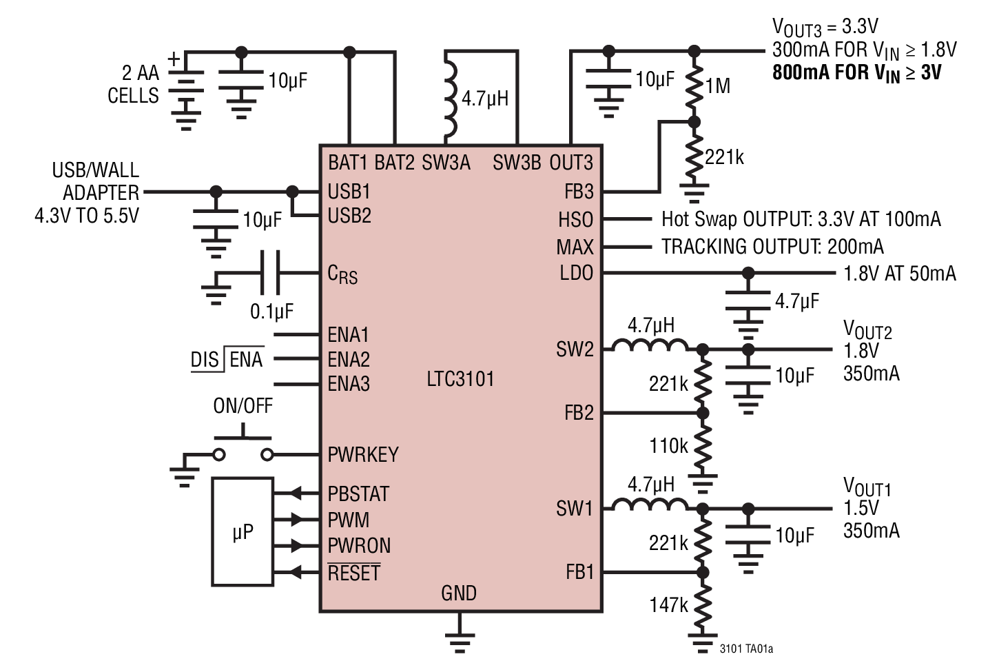 LTC3101Ӧͼһ